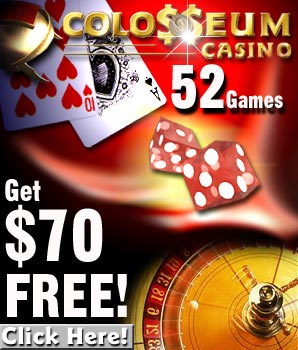 Get $70 free at Colosseum Casino!