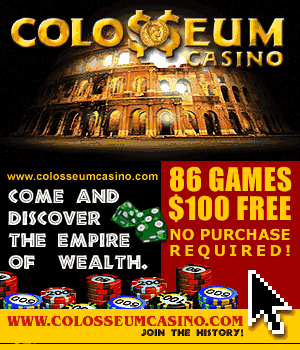 Get $100 free at Colosseum Casino!